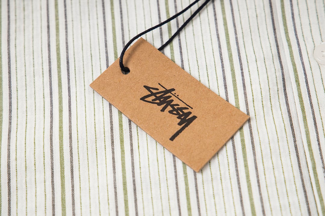 Stüssy Striped Short Sleeve Shirt Apricot - 15