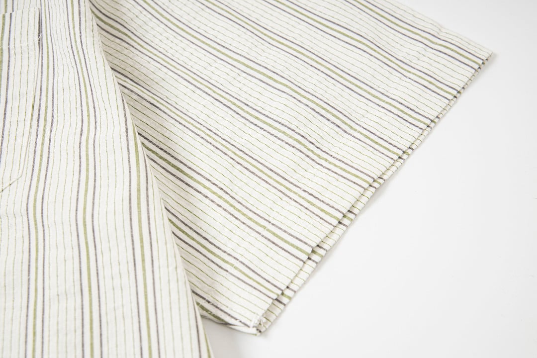 Stüssy Striped Short Sleeve Shirt Apricot - 9