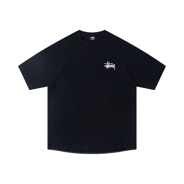 Stüssy Waffle-Knit Short-Sleeve T-Shirt - 3
