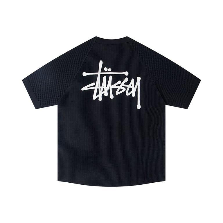 Stüssy Waffle-Knit Short-Sleeve T-Shirt - 4