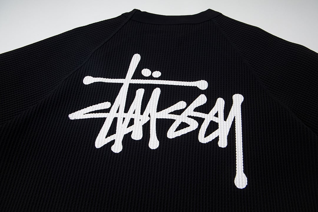 Stüssy Waffle-Knit Short-Sleeve T-Shirt - 10