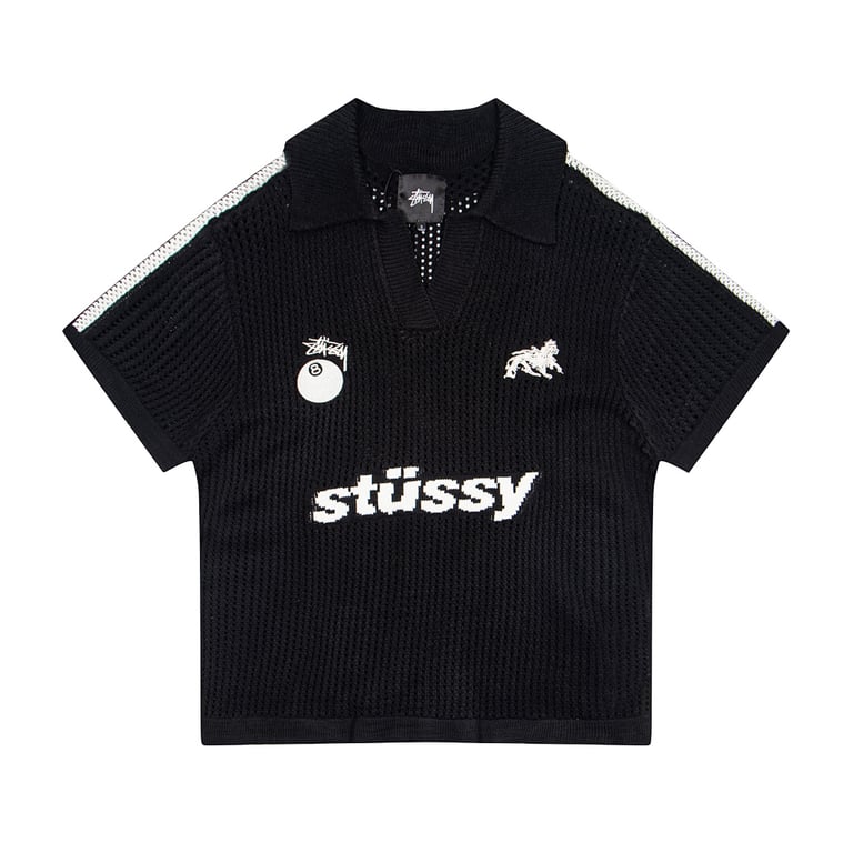 Stüssy Knit Polo 8-Ball Lion - 16