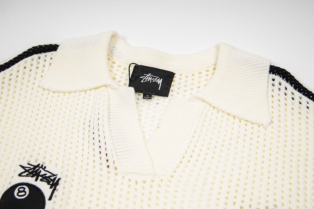 Stüssy Knit Polo 8-Ball Lion - 5