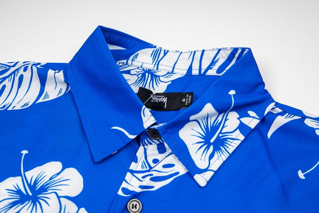 Stüssy Floral Print Short Sleeve Shirt - 5