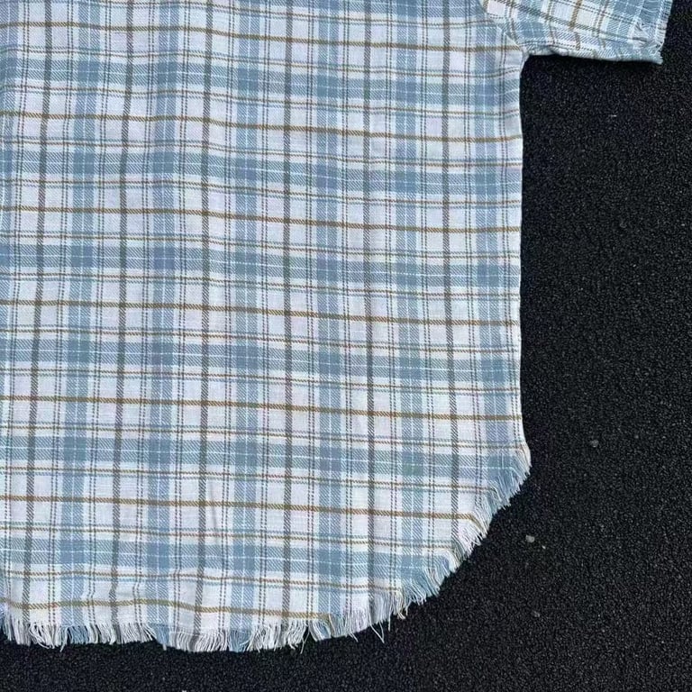 Stüssy Plaid Short Sleeve Shirt Blue - 11