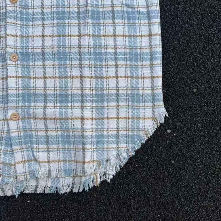 Stüssy Plaid Short Sleeve Shirt Blue - 8