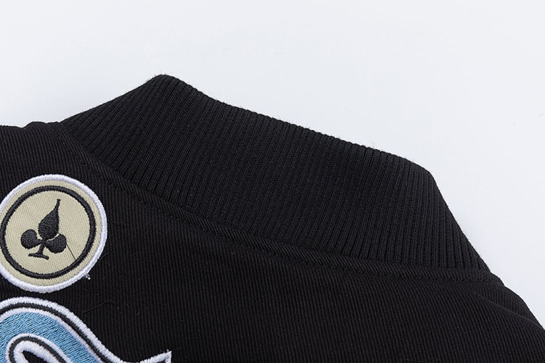 Stüssy SS22 Multi-Patch Baseball Jacket Black - 13