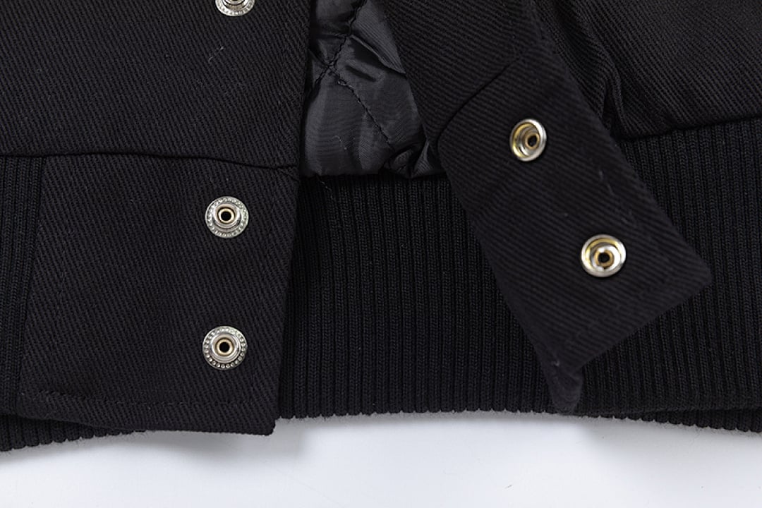 Stüssy SS22 Multi-Patch Baseball Jacket Black - 10