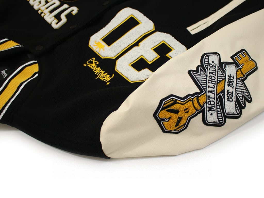 Stüssy x Metalheadz 30th Anniversary Varsity Jacket - 5