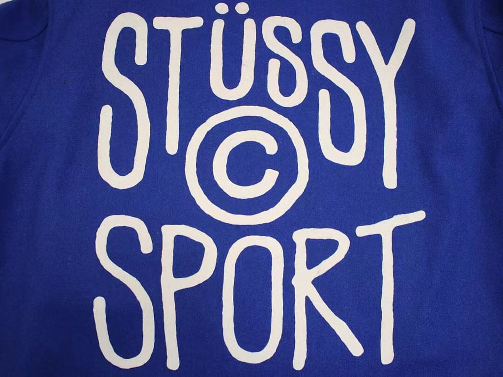 Stüssy 24FW "SPORT" Lettering Baseball Jacket - 11