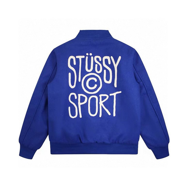 Stüssy 24FW "SPORT" Lettering Baseball Jacket - 10