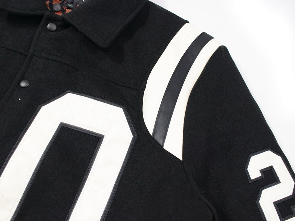 Stüssy FW23 80 Logo Patch Python-Lined Varsity Jacket - 5