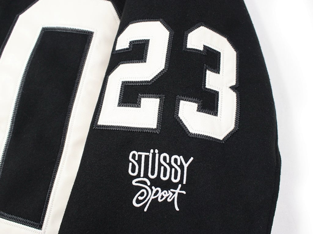 Stüssy FW23 80 Logo Patch Python-Lined Varsity Jacket - 6