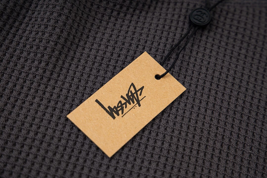 Stüssy 2025 Fall Washed Waffle-Knit Long-Sleeve - 16