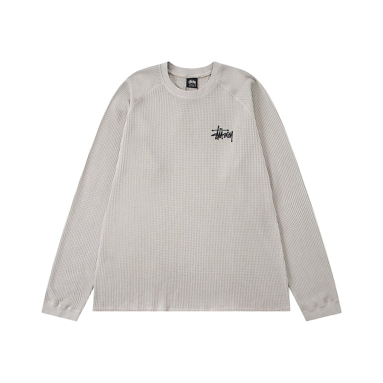 Stüssy 2025 Fall Washed Waffle-Knit Long-Sleeve - 3