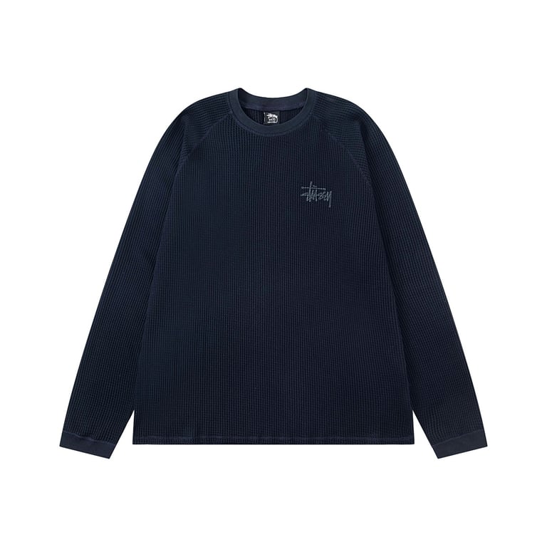 Stüssy 2025 Fall Washed Waffle-Knit Long-Sleeve - 21