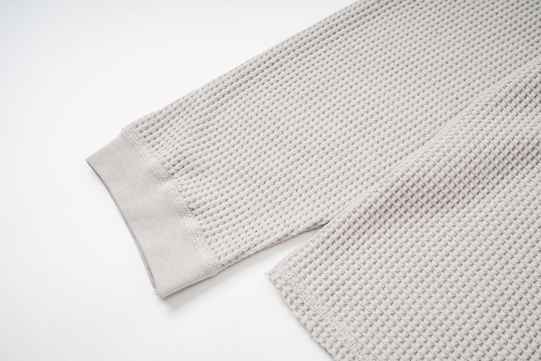 Stüssy 2025 Fall Washed Waffle-Knit Long-Sleeve - 7
