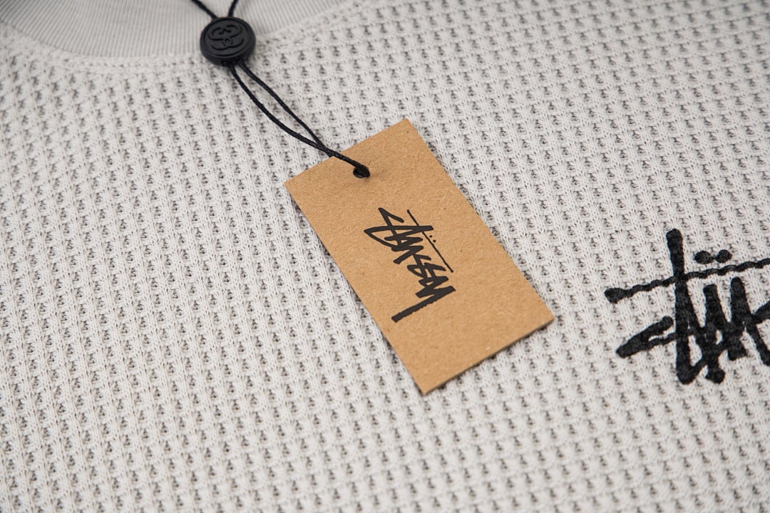Stüssy 2025 Fall Washed Waffle-Knit Long-Sleeve - 9