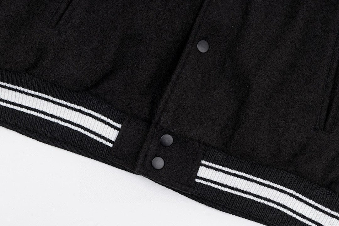Stüssy × CDG 40th Anniversary Embroidered Patch Varsity Jacket - 8