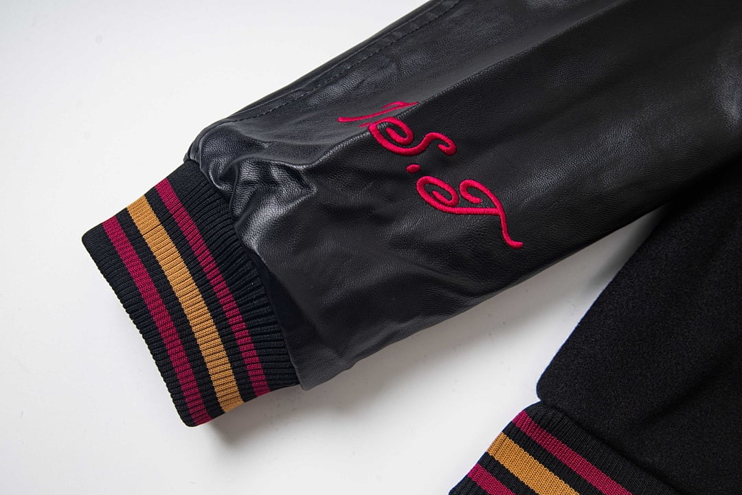 Stüssy FW20 8 Ball 40th Anniversary Varsity Jacket Black - 11
