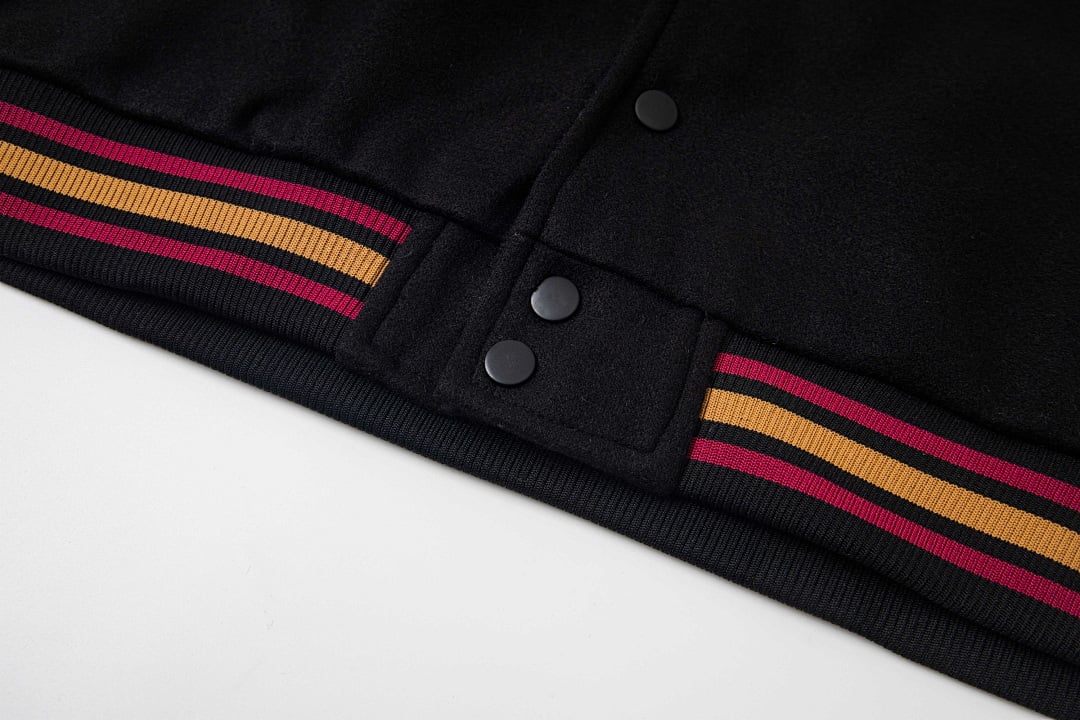 Stüssy FW20 8 Ball 40th Anniversary Varsity Jacket Black - 12
