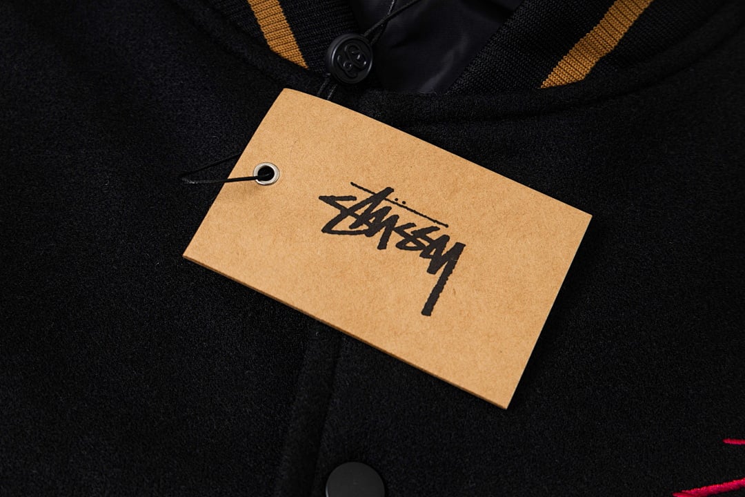 Stüssy FW20 8 Ball 40th Anniversary Varsity Jacket Black - 13