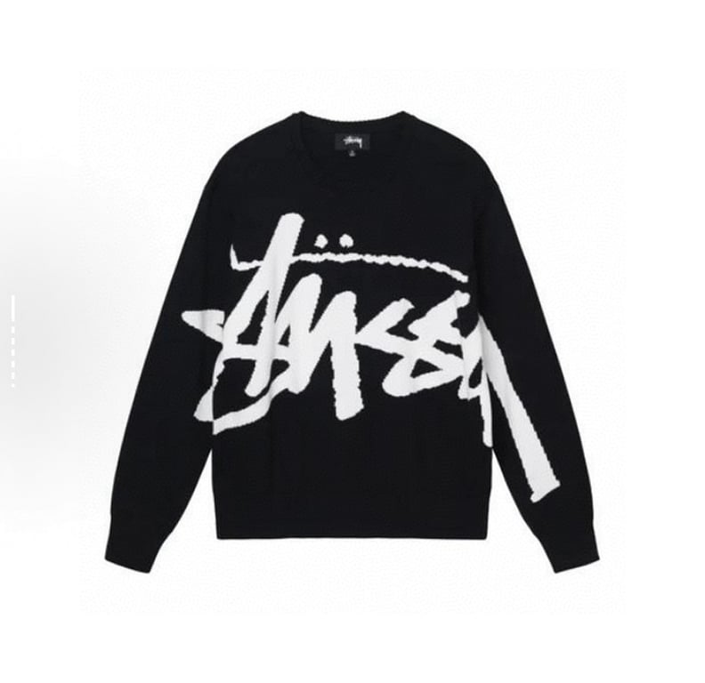 Stüssy Classic Reversible Large-Logo Knit Sweater - 15
