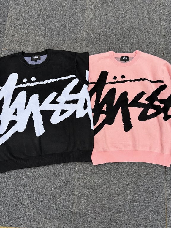 Stüssy Classic Reversible Large-Logo Knit Sweater - 3
