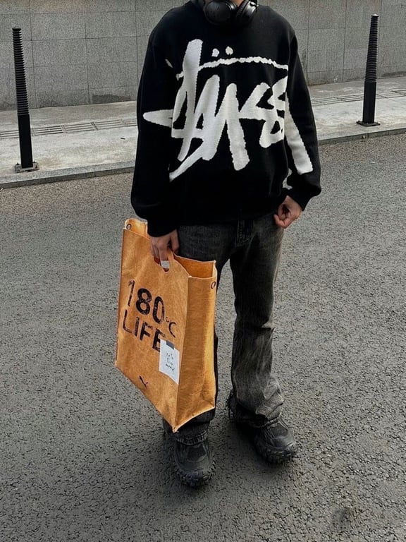 Stüssy Classic Reversible Large-Logo Knit Sweater - 24