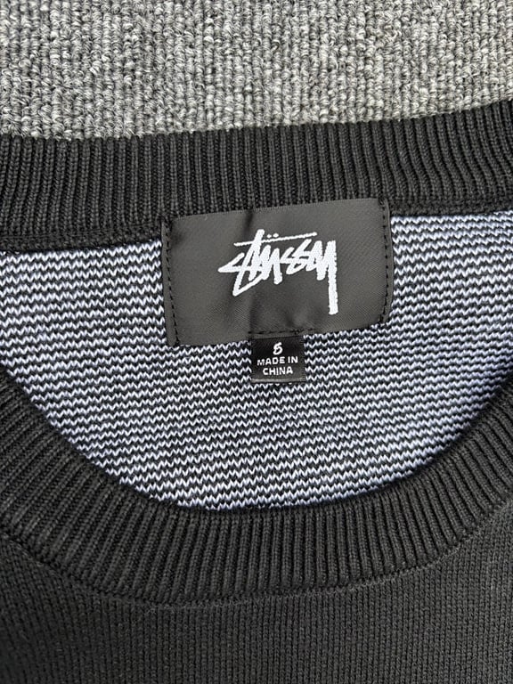 Stüssy Classic Reversible Large-Logo Knit Sweater - 5