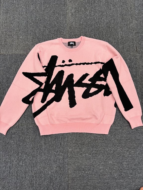Stüssy Classic Reversible Large-Logo Knit Sweater - 9