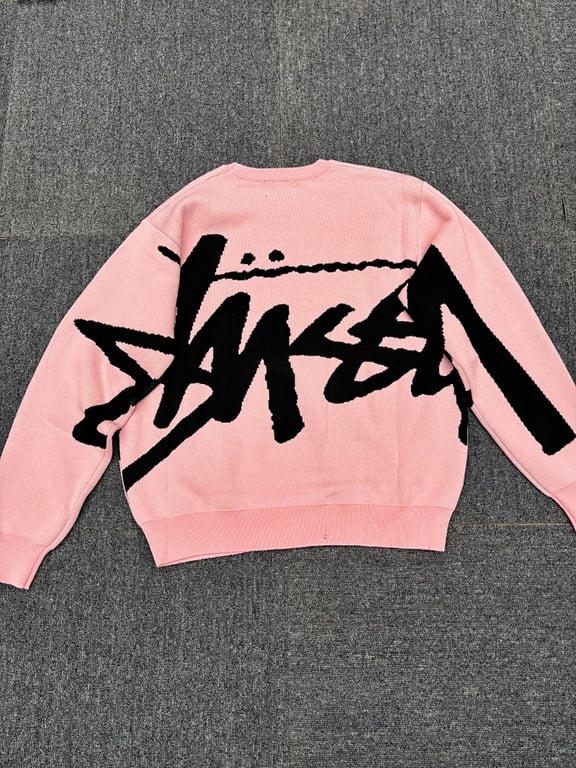 Stüssy Classic Reversible Large-Logo Knit Sweater - 10