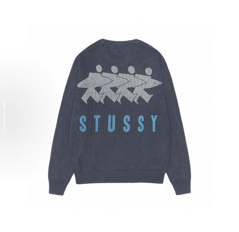 Stüssy Classic Surfing Little Man Crewneck Sweater - 16