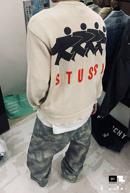 Stüssy Classic Surfing Little Man Crewneck Sweater - 20