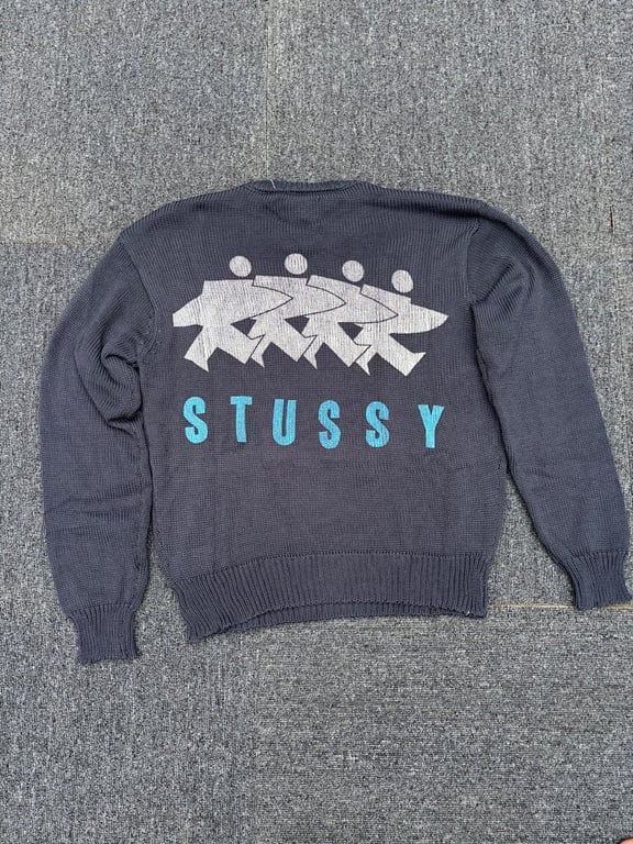 Stüssy Classic Surfing Little Man Crewneck Sweater - 10