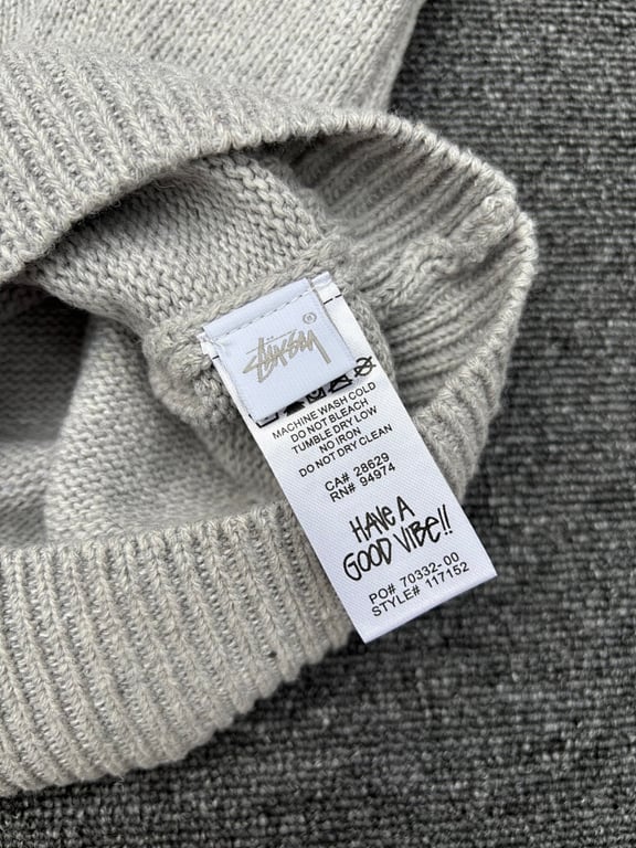 Stüssy FF25 80 Letter Knit Crewneck Sweater - 12
