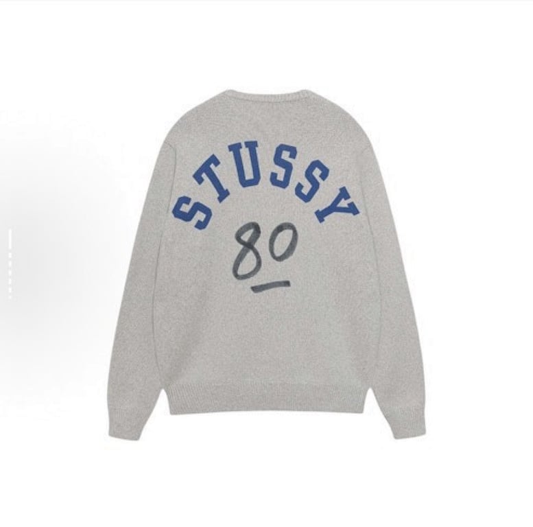 Stüssy FF25 80 Letter Knit Crewneck Sweater - 15