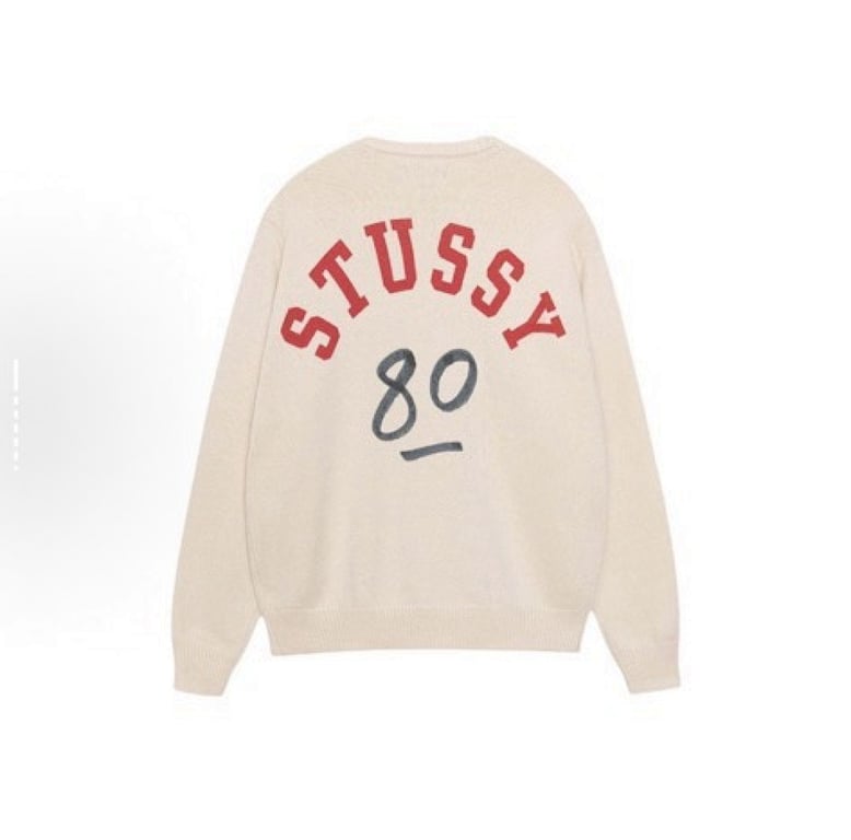 Stüssy FF25 80 Letter Knit Crewneck Sweater - 17