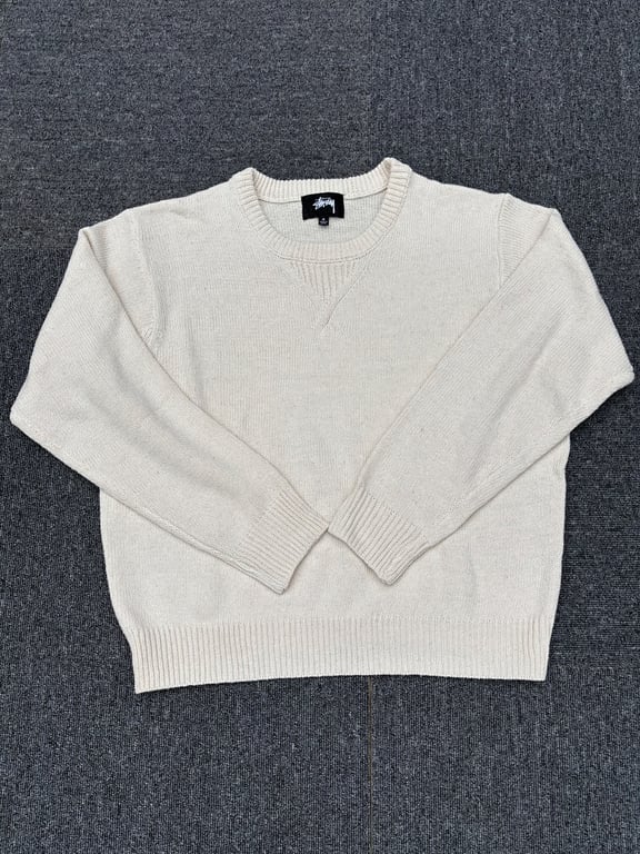 Stüssy FF25 80 Letter Knit Crewneck Sweater - 3