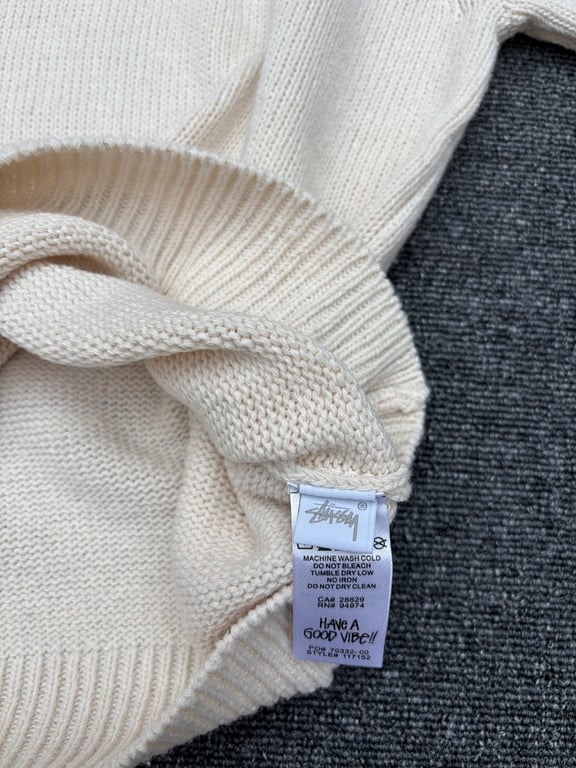 Stüssy FF25 80 Letter Knit Crewneck Sweater - 6