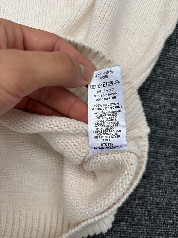 Stüssy FF25 80 Letter Knit Crewneck Sweater - 8