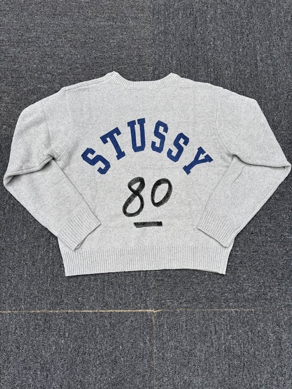 Stüssy FF25 80 Letter Knit Crewneck Sweater - 10