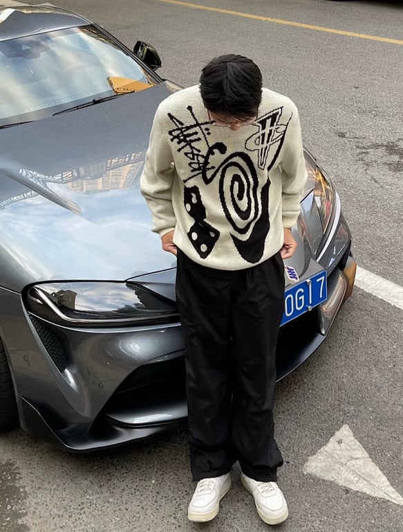 Stüssy x Nike FW23 Mosquito Coil Dice Sweater - 17