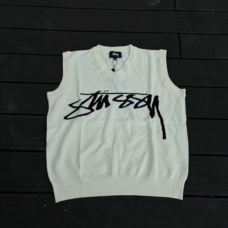Stüssy Stock Logo Knit Sweater Vest - 3