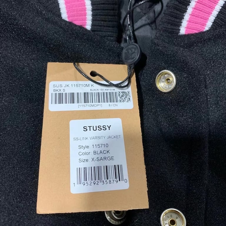 Stüssy SS-Link Varsity Jacket Black - 11