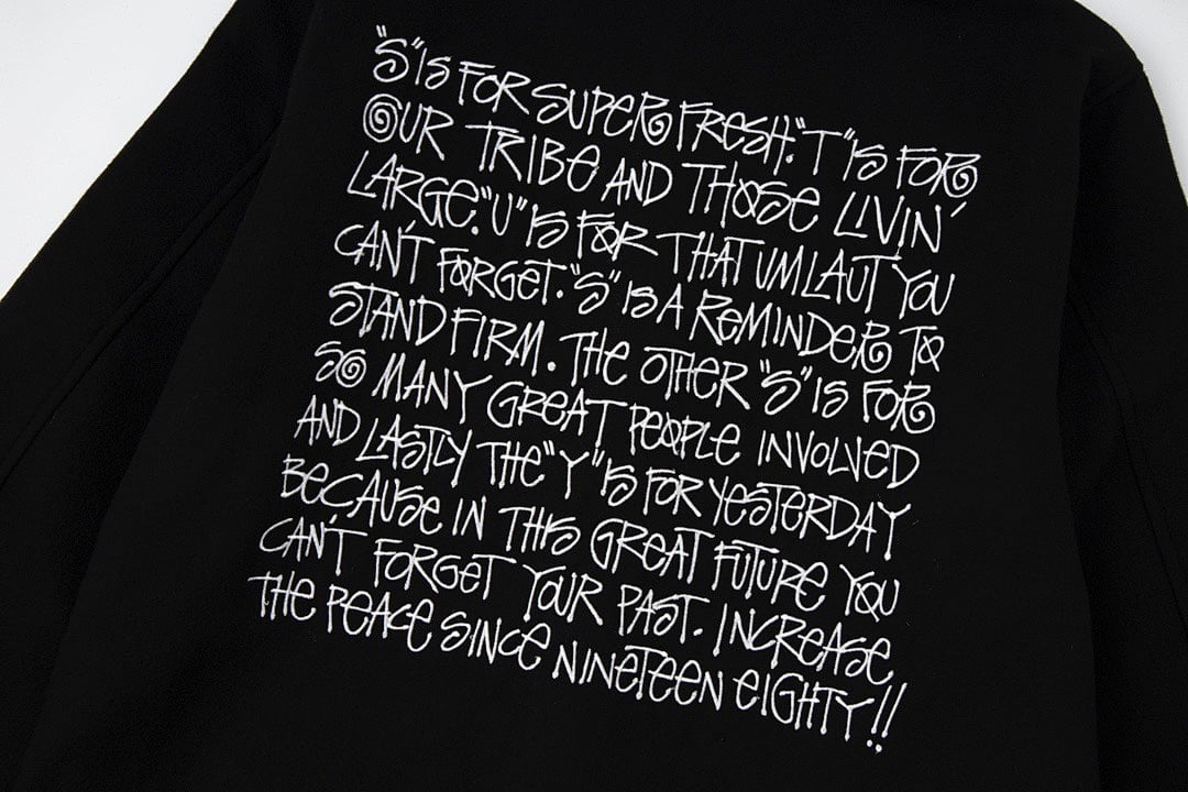 Stüssy SS-Link Varsity Jacket Black - 4
