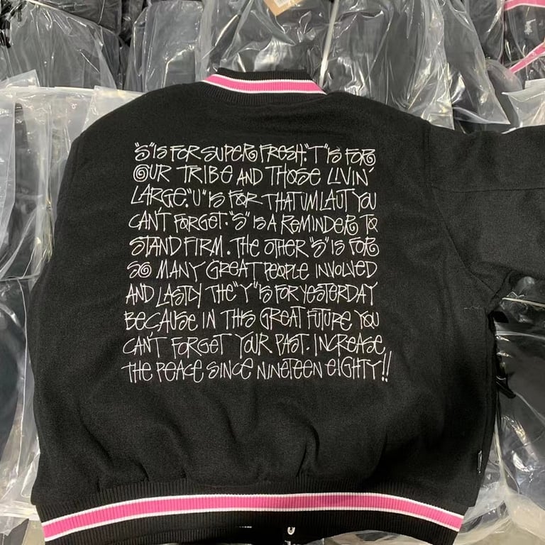 Stüssy SS-Link Varsity Jacket Black - 9