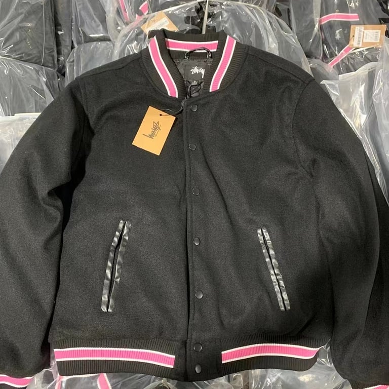 Stüssy SS-Link Varsity Jacket Black - 10