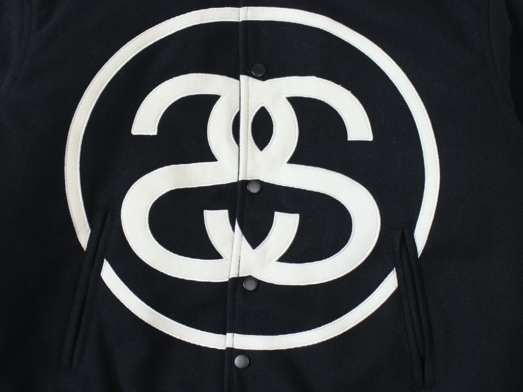 Stüssy SS Link Varsity Jacket Black - 4