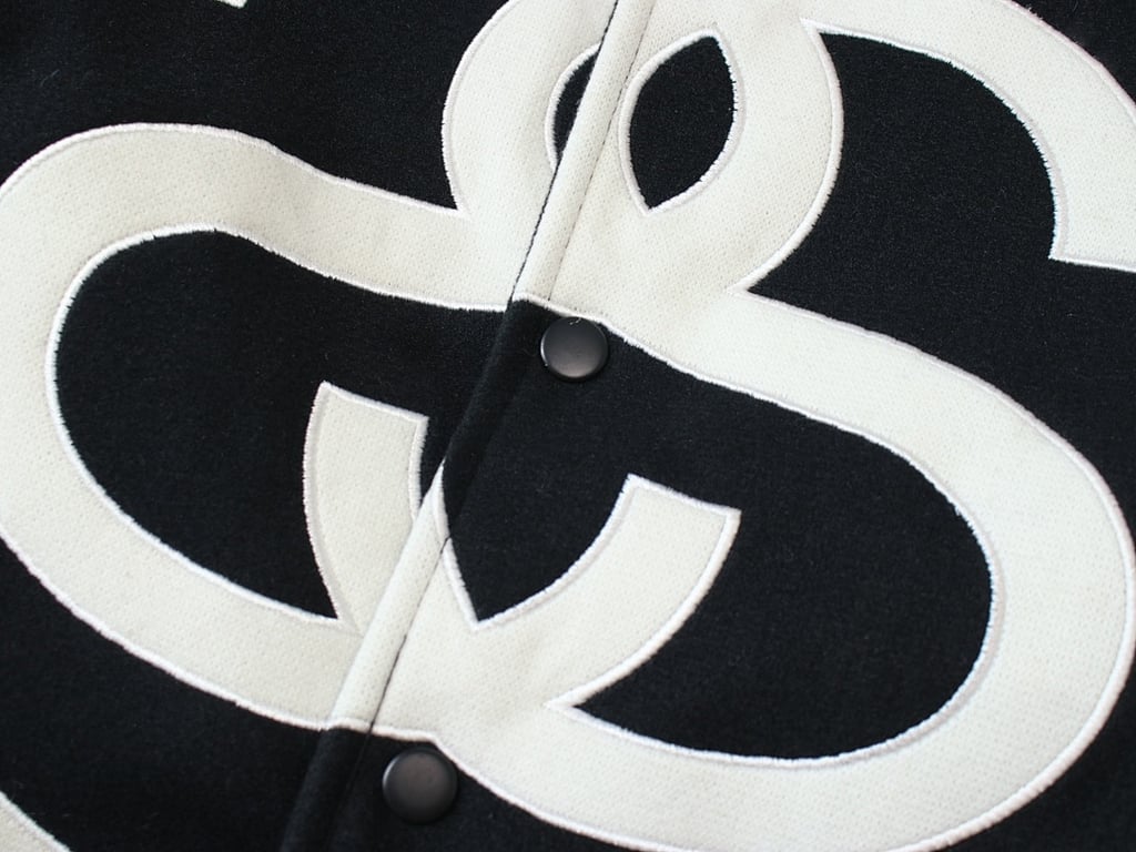 Stüssy SS Link Varsity Jacket Black - 5